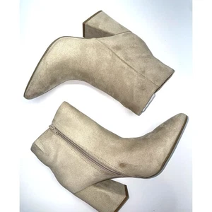 A New Day Botines Cullen Gamuza Tostado Tacón Bloque Talla 9.5 - Imagen 1 de 8