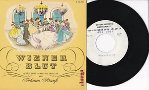 Wiener Blut (Querschnitt Durch Die Operette) - Strauß - 7" 45 Weiss Label-Promo - Picture 1 of 2