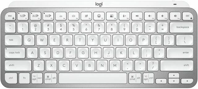 Logitech MX Keys Mini Wireless Keyboard (Pale Gray), English - US