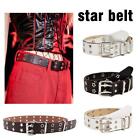 Punk Style Star Shaped Hollow Pu Belt, For Jeans Hot L0 O8T2