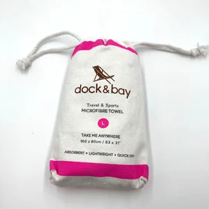 Dock & Bay Lightweight Beach Towel Quick Dry Sand Free Cabana Phi Phi Pink 63X31 - Picture 1 of 6