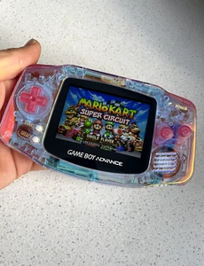 Nintendo Gameboy Advance GBA AGB BACKLIT IPS Clear Iridescent Aurora Pearlescent - Bild 1 von 4