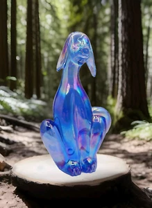 Wikinger Epic Hound Hund Mosser Kimber hellblau Karneval Glasfigur 8" MCM - Bild 1 von 15