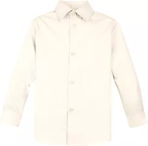 NWT Spring Notion Ivory Long Sleeve Button Up Shirt Boys Holiday Attire Size 14 - Picture 1 of 5