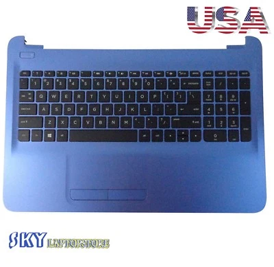 NEW Genuine HP 15-AC 15-AF Palmrest w/ Keyboard & Touchpad 813978-001 - Image 1 of 2