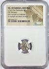 NGC Certified AR Tetrobol of Histiaea / Histiaia Ancient Greek Silver Coin Nymph