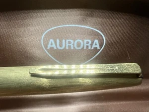 🔴 AURORA penna stilografica 98 dorata pennino ORO pennino F vintage - Imagen 1 de 13