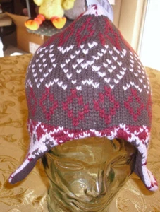 Snow Hat by High Desert Gear Pink & Brown Geometric Print Size 18" New - Picture 1 of 6
