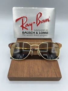 Vintage Ray Ban B&L Z0660 Signet Tortuga B12 Brown Sunglasses USA - Picture 1 of 16