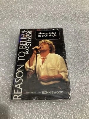 Rod Stewart With Special Guest Ronnie Wood ‎– Reason To Believe SEALED CASSETTE - Image 1 of 3