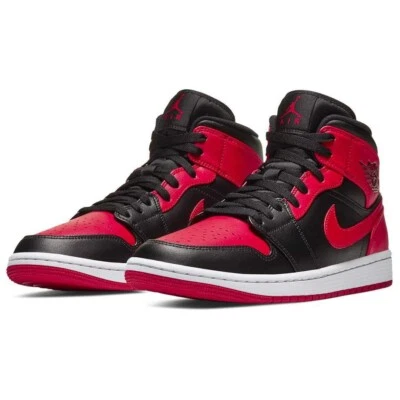 Nike Air Jordan 1 Mid Banned Chicago Bred 40 41 42 43 44 554724-074