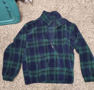 Sudadera Pullover Vintage Woolrich Patrón a Cuadros Polar De Colección Exterior Hecha en EE. UU. - Imagen 1 de 6