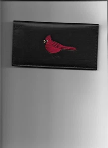 COPERTINA LIBRETTO ASSEGNI CARDINALE UCCELLINO IN PELLE NUOVO REGALO UCCELLINO ROSSO - Foto 1 di 1