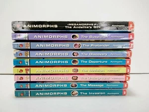 Animorphs Lot of 9 Books Paperback 1, 4, 17-20, 23-24 Megamorphs K.A. Applegate - Imagen 1 de 12