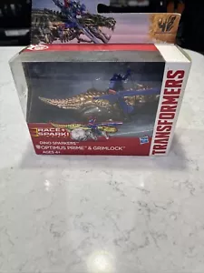 Transformers Age of Extinction Optimus Prime and Grimlock Figure - Picture 1 of 6