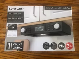 SilverCrest Under-Cabinet AM/FM Radio Digital Clock Radio With Dual Alarm New - Picture 1 of 6
