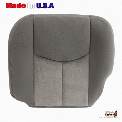 GMC Yukon XL 2500 2003 A 2006 parte inferior del conductor cubierta de repuesto de asiento de tela gris Foto 1 de 4