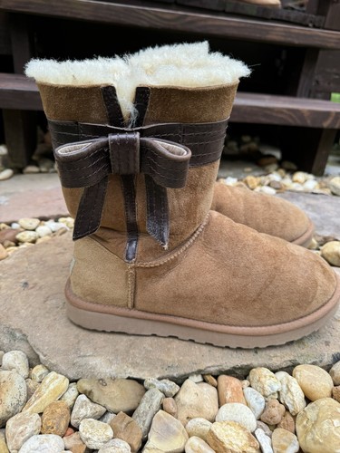 STIVALI UGG Australia donna Josette castagno castagno fiocco 1003174 taglia 10