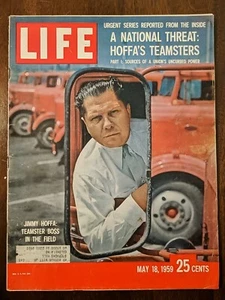 VINTAGE MAY 18,1959 LIFE MAGAZINE JIMMY HOFFA TEAMSTER BOSS THE IRISHMAN XX - Imagen 1 de 2