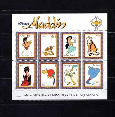 Guyana Disney 2758 Aladdin VF MNH Sheet of 8 A2 Cover