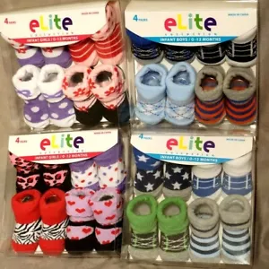ELITE COLLECTION INFANT BOYS OR GIRLS BOOTIE SOCKS-SIZE 0-12 MONTHS BNIB - Picture 1 of 9