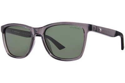Gafas de sol Mont Blanc MB0399S 003 para hombre gris/verde forma rectangular 55 mm Foto 1 de 4