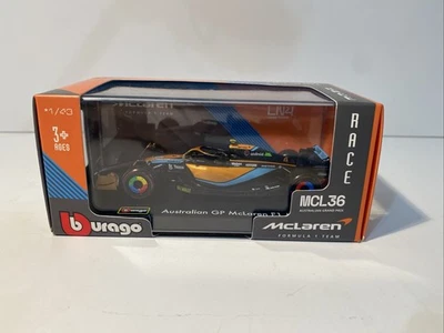 Burago Fórmula 1 Racing Team McLaren Mcl36 F1 - INDY CAR Nuevo En Caja Foto 1 de 4
