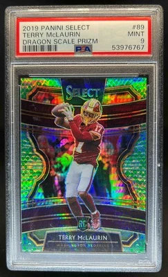 Select Terry McLaurin RC 2019 Dragon Scale Prizm Concourse #/88 Redskins PSA 9 Foto 1 de 2