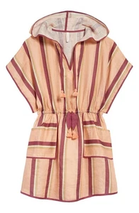 NWOT Zimmermann Kids - Rosa striped linen dress in pink size 10 kaftan - Picture 1 of 6