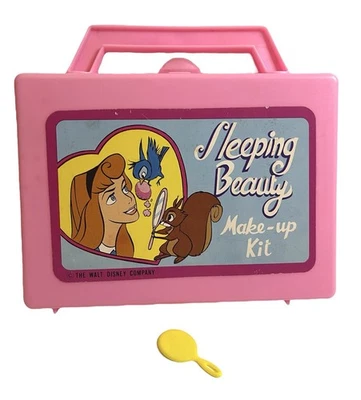 De Colección Walt Disney Co La Bella Durmiente Aurora Rosa Plástico Meke-Up Kit Hong Kong Difícil de Encontrar Foto 1 de 4