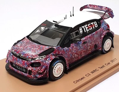 Coche de prueba Spark escala 1/43 S5158 - Citroen C3 WRC 2017 - púrpura/blanco Foto 1 de 4