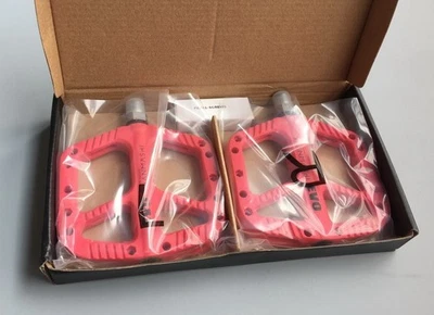 Pedais de bicicleta EVO mountain bike náilon 9/16 plataforma estrada plana BMX MTB - Imagem 1 de 4