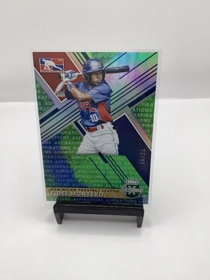 2019 Panini Elite Extra - Dominican Prospect League Fidel Montero Neon Green /25 - Image 1 of 3