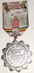 MEDAGLIA SOCIALISTA ROMANIA ANNIVERSARIO LIBERAZIONE della PATRIA 1944 / 1969 - Foto 1 di 2