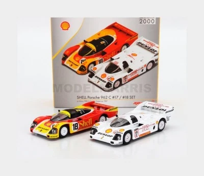 SPARK-MODEL YCOMBO64005 PORSCHE - SET 2X 962C PORSCHE AG TEAM N 18 24h LE MANS 1 - Immagine 1 di 2