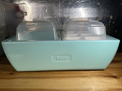 REVO Dubler Cooler Mint Party Cooler Made in USA Drinks Food Dips Heavy Duty - Image 1 of 4