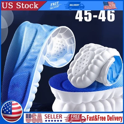4D CLOUD TECHNOLOGY Insoles Hiking Trainer Inner  Soles Inserts Breathable 45-46 - Image 1 of 4