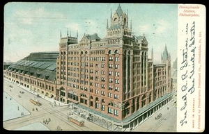 PENNSYLVANIA STATION - PHILADELPHIA, PA POSTCARD - Picture 1 of 1