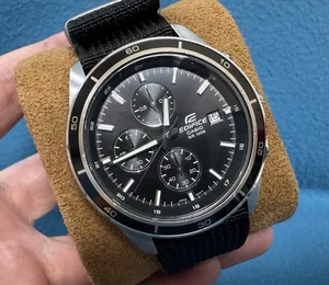 Casio 5345 Edifice EFR -526 Quartz Chronograph 42mm Men’s Watch - Picture 1 of 15