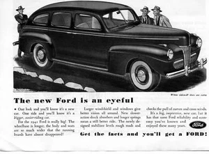1940 Vintage Car Print Ad For a 1941 Ford - Picture 1 of 1