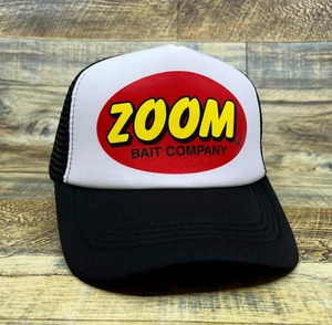 Zoom Bait Mens Trucker Hat Black Snapback Fly Fishing Hunting Baseball Cap - Picture 1 of 7
