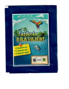1 Tüte/Päckchen WWF -EDEKA/Marktkauf Sticker-Entdecke Brasilien -NEU +OVP - Bild 1 von 1
