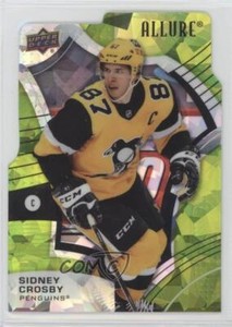 2021-22 Upper Deck Allure Green Rainbow Die-Cut 76/99 Sidney Crosby #4