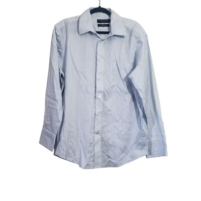 Camisa de vestir The Mens Store Bloomingdales sin planchar con botones talla 32/33 oficina Foto 1 de 4