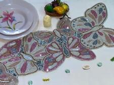 Perles faites main coureur de table papillon coureur de table designer vaisselle 13 x 36 pouces