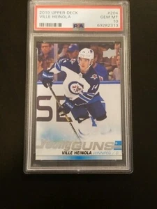 2019 Upper Deck Young Guns Ville Heinola Rookie RC #204 PSA 10 - Picture 1 of 2