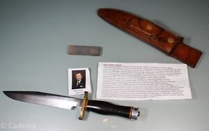 US Bay of Pigs Vintage 1950's Randall Model 1 8 Fighting Knife Named W/ History