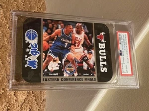 1993-97 UD Authenticated Bulls Jordan Penny PSA 8 Jumbo card /5000 POP 1 NO ^ - Picture 1 of 2