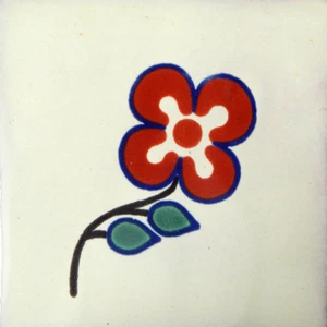 9 Mexican Ceramic Decorative Talavera Handmade and Hand Painted Tiles 4x4" C022 - Picture 1 of 1