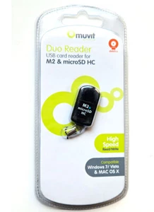 Lector de Tarjetas de Memoria M2 y MicroSD HC - Imagen 1 de 1